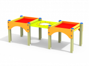 МФ 3.502 Стол-песочница двойная высокая